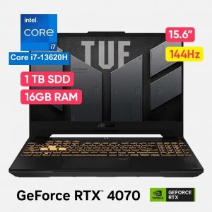Asus TUF FX507VI GAMING Core™ i7-13620H 1TB SSD 16GB 15.6" (1920x1080) 144Hz IPS WIN11 NVIDIA® RTX 4070 8192MB MECHA GREY Backlit Keyboard RGB