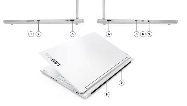 Lenovo LEGION 7 16IRX9 GAMING Core™ i9-14900HX 1TB SSD 16GB 16″ 3.2k WIN11 NVIDIA® RTX 4060 8192MB GLACIER WHITE RGB Backlit