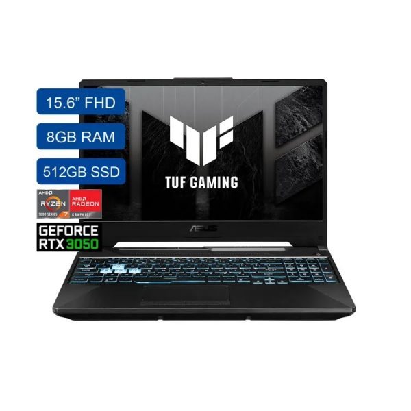 Asus TUF FA506NCR-WH71 GAMING AMD Ryzen™ 7 7435HS 512GB SSD 8GB 15.6" (1920x1080) 144HZ WIN11 NVIDIA® RTX 3050 4096MB GRPAHITE BLACK Backlit Keyboard