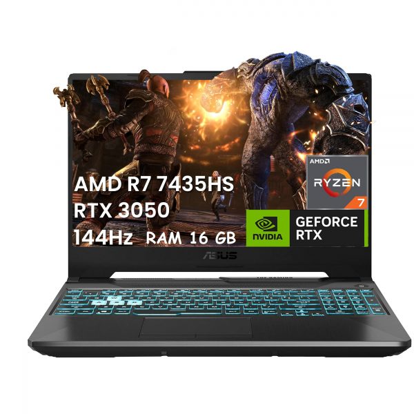 Asus TUF FA506NCR-WH71 GAMING AMD Ryzen™ 7 7435HS 512GB SSD 16GB DDR5 15.6" (1920x1080) 144HZ WIN11 NVIDIA® RTX 3050 4096MB GRPAHITE BLACK Backlit Keyboard RGB