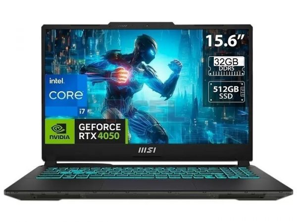 MSI Cyborg 15 15.6" FHD 144Hz - 13ª generación Intel Core i7-13620H 10-Core hasta 4.90 GHz CPU, 32GB DDR5 RAM, 512GB NVMe SSD, GeForce RTX 4050 6GB, Wi-Fi 6 Gig+ Bluetooth 5.2, Windows 11 Home
