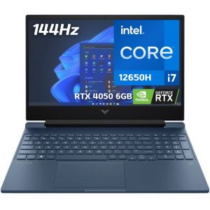 HP VICTUS 15 RTX 4050 6 GB i7-12650H 512GB SSD 16GB 15.6" (1920x1080) 144Hz IPS WIN11 NVIDIA® 6144MB PERFORMANCE BLUE Backlit Keyboard  -   9T3V7UA#ABA