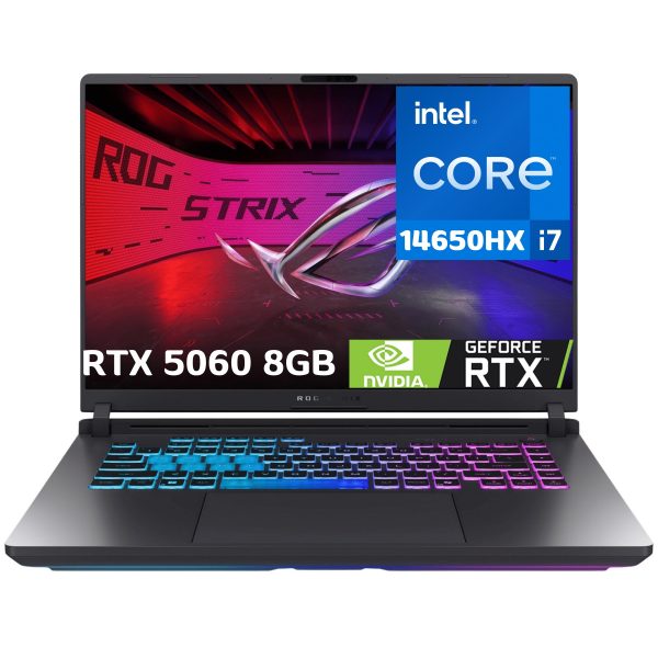 Asus ROG STRIX G16 G615JMR-AS74 GAMING Core™ i7-14650HX 1TB SSD 16GB 16" (1920x1200) 3ms 165Hz WIN11 NVIDIA® RTX 5060 8192MB ECLIPSE GRAY Backlit Keyboard INGLES G615JMR-AS74