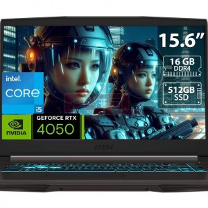 MSI THIN 15 B13VE GAMING Core™ i5-13420H 512GB SSD 16GB 15.6" (1920x1080) 144Hz IPS WIN11 NVIDIA® RTX 4050 6144MB COSMO GRAY Backlit Keyboard  ingles