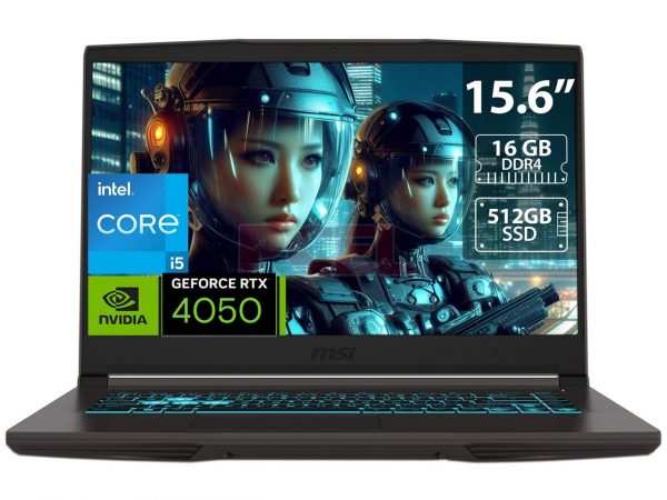 MSI THIN 15 B13VE GAMING Core™ i5-13420H 512GB SSD 16GB 15.6" (1920x1080) 144Hz IPS WIN11 NVIDIA® RTX 4050 6144MB COSMO GRAY Backlit Keyboard  ingles