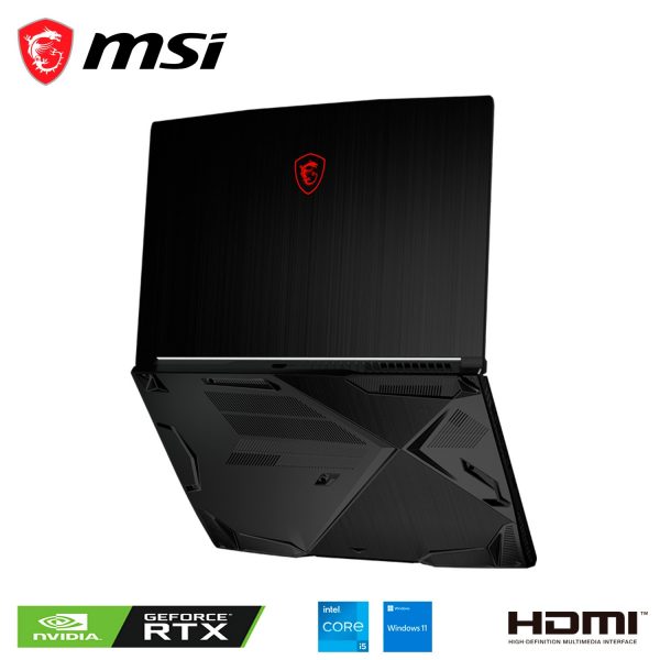 MSI GF63 THIN GAMING Core™ i5-11400H 512GB SSD 16GB 15.6" (1920x1080) 144Hz IPS WIN11 NVIDIA® RTX 3050 4096MB BLACK Backlit Keyboard INGLES