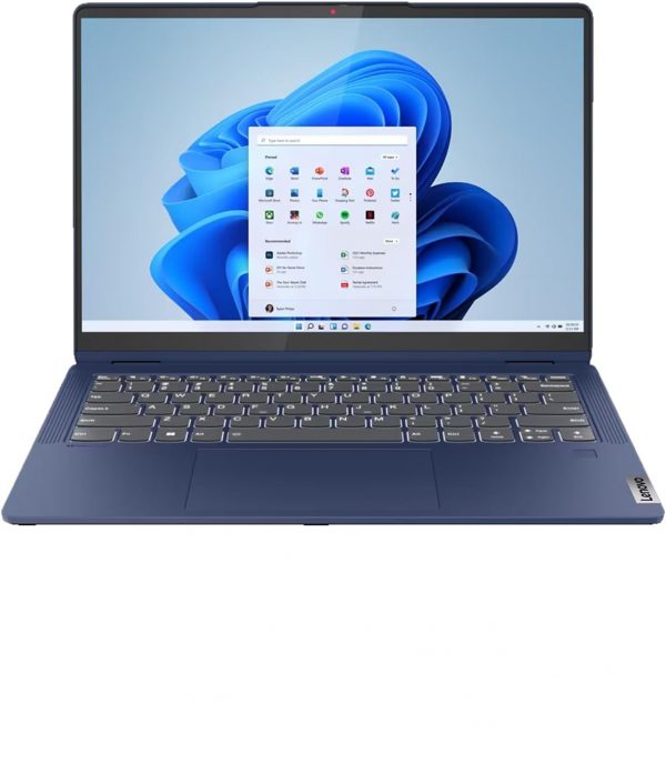LENOVO FLEX 5 14ABR8 2-IN-1 AMD RYZEN 7 7730U DISCO 512 GB SSD RAM 16 GB PANTALLA 14" (1920x1200) TOUCHSCREEN IPS WIN 11 INGLES ABYSS BLUE SIN LAPIZ