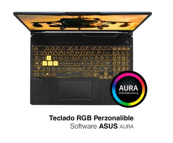 Laptop Asus TUF Fx507zc4 I5-12500h, Ram 8gb, 512gb Ssd, Rtx 3050 tapa aluminio
