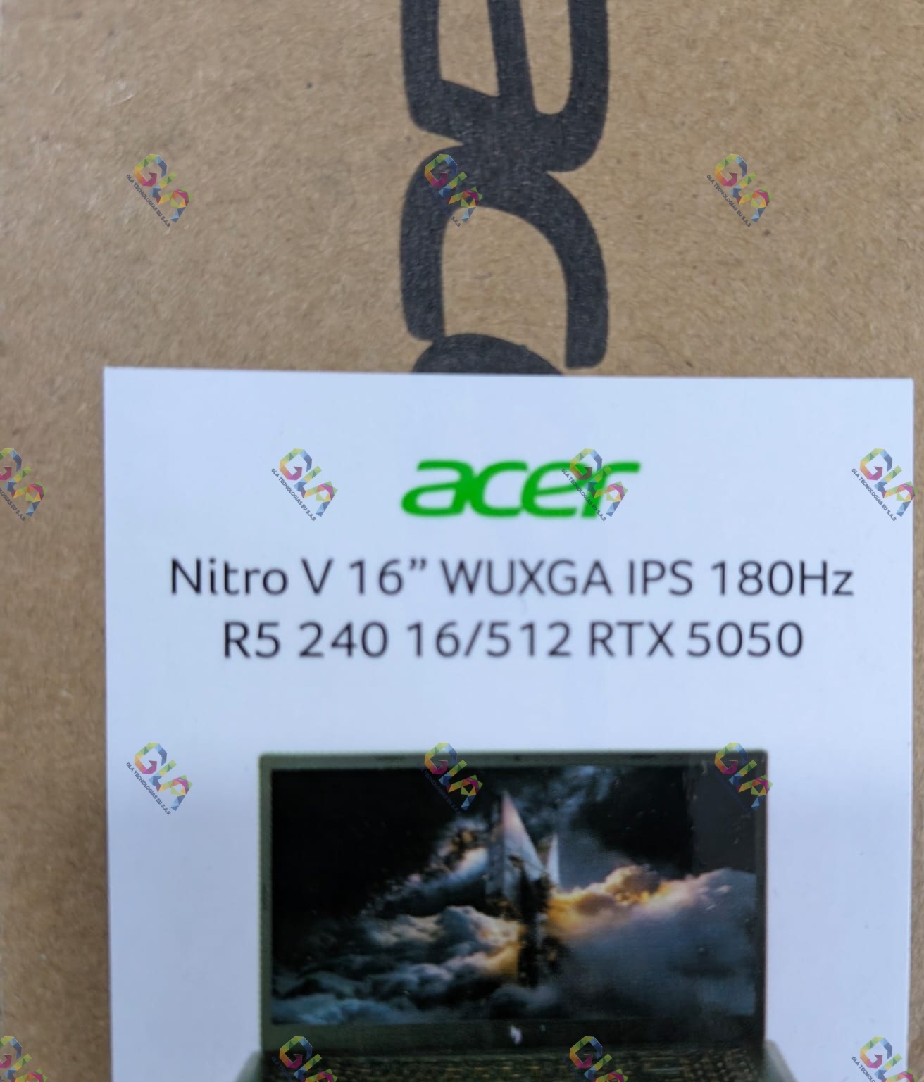 Acer NITRO V 16 ANV16-42-R309 GAMING AMD Ryzen™ 5 240 512GB SSD 16GB 16" (1920x1200) 180Hz WIN11 NVIDIA® RTX 5050 8192MB OBSIDIAN BLACK Backlit Keyboard