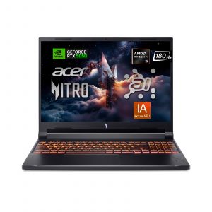 Acer NITRO V 16 ANV16-42-R309 GAMING AMD Ryzen™ 5 240 512GB SSD 16GB 16" (1920x1200) 180Hz WIN11 NVIDIA® RTX 5050 8192MB OBSIDIAN BLACK Backlit Keyboard