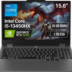 Lenovo LOQ 15IRX10 GAMING Core™ i5-13450HX 1TB SSD 16GB 15.6" (1920x1080) 144Hz WIN11 NVIDIA® RTX 5050 8192MB LUNA GREY Backlit Keyboard
