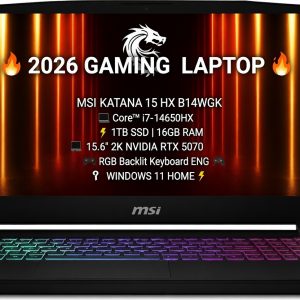 MSI Katana 15 HX B14WGK-293US | i7-14650HX | RTX 5070 | 16GB | 1TB SSD | 2k 15.6" 165Hz En bogota